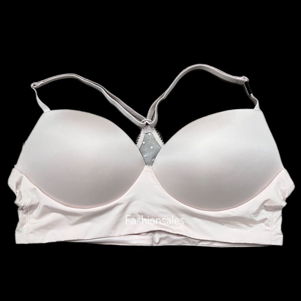 Victoriaโsย Secret PADDED DEMI no wire bralette bra Pale PinkโMedium